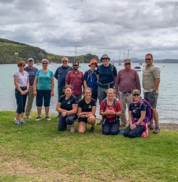 Group at Matiatia Bay, Waiheke Island Auckland New Zealand