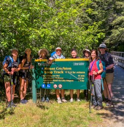 Group at Mount Crichton Loop Track, Otago New Zealand