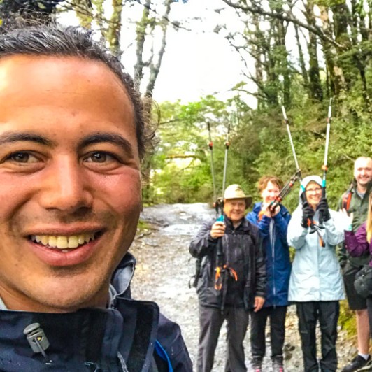 Group selfie in Arthurs Pass