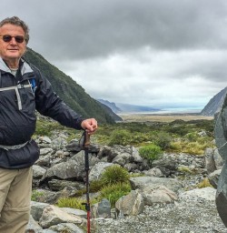 Guest at Hooker Valley Track, Aoraki Mount Cook National Park Canterbury New Zealand