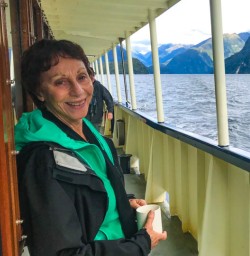 Guest on Doubtful Sound boat