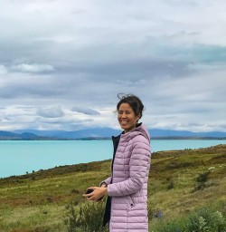 Guest on shores of Lake Pukaki