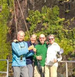 Guests on Milford Sound cruise