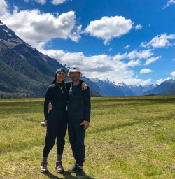 Guests standing in Eglinton valley