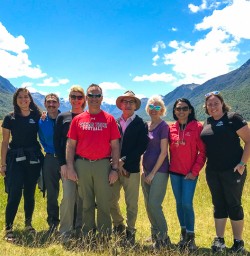 Guests starting trip in Eglinton Valley