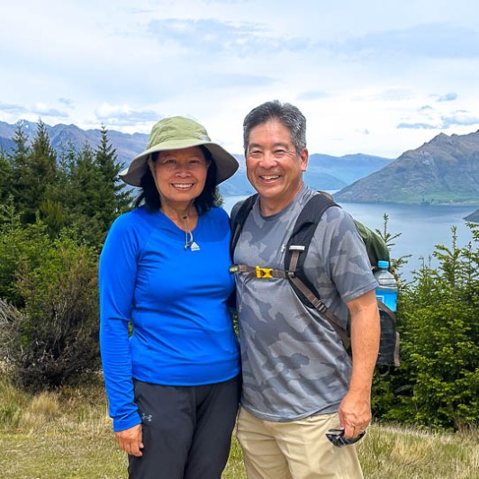 Happy guests hiking in Queenstown 