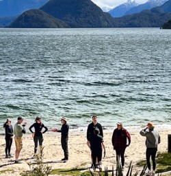 Hiking beach kepler track