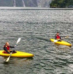 Kayaking in Milford Sound