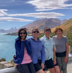 Group at Lake Wakatipu Otago New Zealand