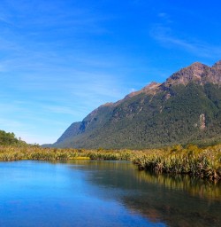 Mirror Lakes in the stunning Fiordland National Park