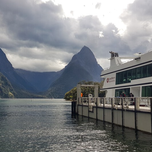 Mitre Peak at Milford Sound, Fiordland New Zealand