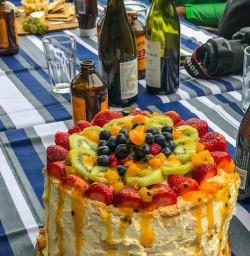 Pavlova Cake and Beers at Otago, New Zealand