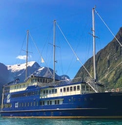 Real Journeys boat Milford Sound