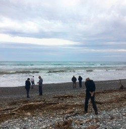 Our first glimpse of the West Coast of New Zealand