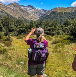 Walking around Lake Wakatipu, Queenstown Otago New Zealand