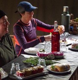 Backcountry meal on Hollyford Track