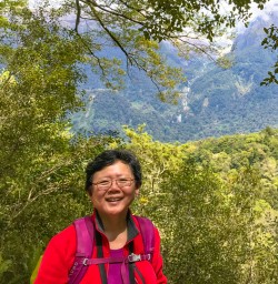Couple enjoying views from Hollyford track
