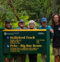 End of the Hollyford Track