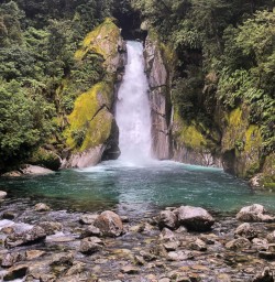 Giant Gate Falls, Milford Track Fiordland New Zealand