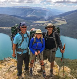 Group above Lake Rotoiti, Tasman New Zealand
