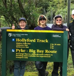 Group at Hollyford Track, Fiordland National Park Southland New Zealand