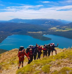 The stunning view above Lake Rotoiti