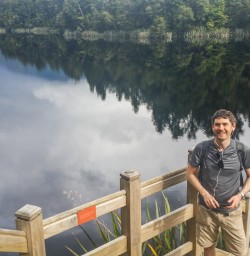 Guest at Lake Matheson, West Coast New Zealand