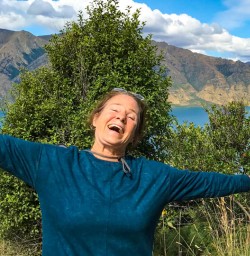 Happy guest at Lake Hawea