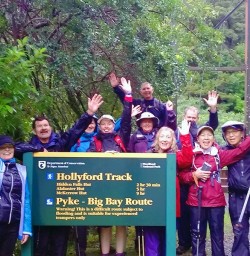 happy hiking group after the hollyford track