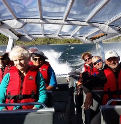 Jetboat at Fiordland National Park New Zealand