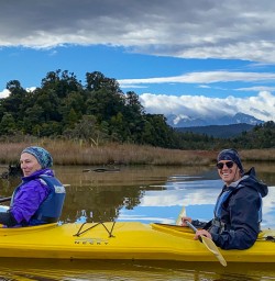 Kayaking at Okarito