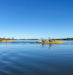 Kayaking at Okarito Lagoon, West Coast New Zealand