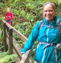 Ladies at Hollyford Track, Fiordland National Park Southland New Zealand