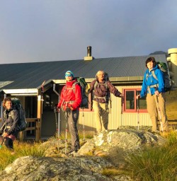 Leaving Angelus Hut