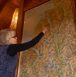 Looking at map Martins Bay Lodge