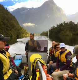 Boating Tour at Milford Sound