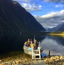 Boating Tour at Milford Sound