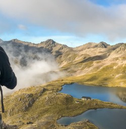 Picture at Lake Angelus, Nelson Lakes National Park, Tasman New Zealand