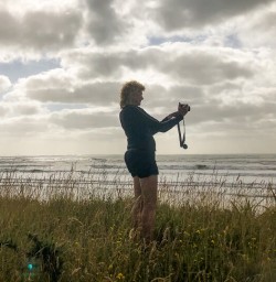 Taking picture at West Coast, New Zealand