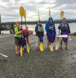 Practicing Kayak at Okarito Lagoon, West Coast New Zealand