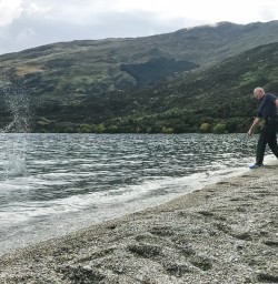 Ricochet on Lake Wakatipu, Otago New Zealand