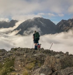 Sea clouds at Nelson Lakes National Park, Tasman New Zealand