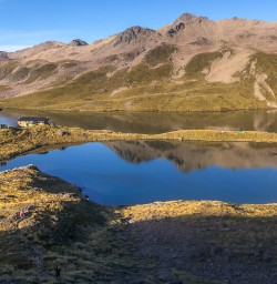 Sunrise at Lake Angelus, Nelson Lakes National Park, Tasman New Zealand