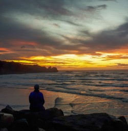 Sunset at Punakaiki, West Coast New Zealand