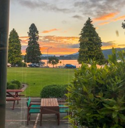 Sunset at Te Anau, Fiordland New Zealand