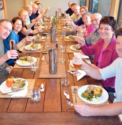 dinner in martins bay lodge