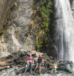 Waterfall at Franz Josef Glacier