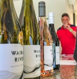 Wine Tasting at the Wairau river, Marlborough New Zealand