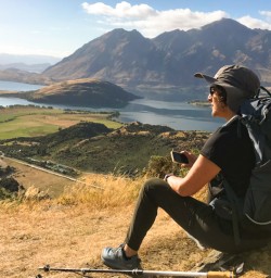 10. Solo guest atop Rocky Mountain trail