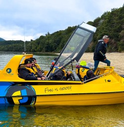 Jet boating in New Zealand 